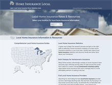 Tablet Screenshot of homeinsurancelocal.com